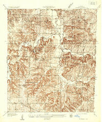 Tarsney Missouri Historical topographic map, 1:24000 scale, 7.5 X 7.5 Minute, Year 1935