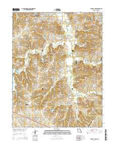 Tarsney Lakes Missouri Current topographic map, 1:24000 scale, 7.5 X 7.5 Minute, Year 2014