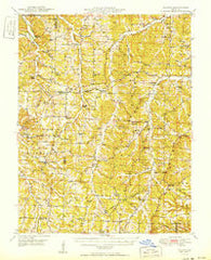 Tavern Missouri Historical topographic map, 1:62500 scale, 15 X 15 Minute, Year 1950