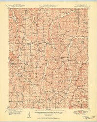 Tavern Missouri Historical topographic map, 1:62500 scale, 15 X 15 Minute, Year 1950