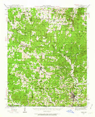 Thayer Missouri Historical topographic map, 1:62500 scale, 15 X 15 Minute, Year 1943