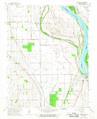 Thebes SW Missouri Historical topographic map, 1:24000 scale, 7.5 X 7.5 Minute, Year 1967