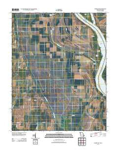 Thebes SW Missouri Historical topographic map, 1:24000 scale, 7.5 X 7.5 Minute, Year 2012