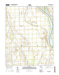 Thebes SW Missouri Current topographic map, 1:24000 scale, 7.5 X 7.5 Minute, Year 2015