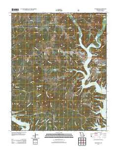 Theodosia Missouri Historical topographic map, 1:24000 scale, 7.5 X 7.5 Minute, Year 2012