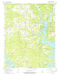 Theodosia Missouri Historical topographic map, 1:24000 scale, 7.5 X 7.5 Minute, Year 1968
