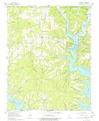 Theodosia Missouri Historical topographic map, 1:24000 scale, 7.5 X 7.5 Minute, Year 1968