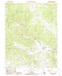 Thomasville Missouri Historical topographic map, 1:24000 scale, 7.5 X 7.5 Minute, Year 1986