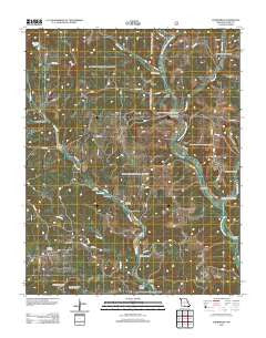 Thornfield Missouri Historical topographic map, 1:24000 scale, 7.5 X 7.5 Minute, Year 2012