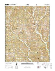 Thornfield Missouri Current topographic map, 1:24000 scale, 7.5 X 7.5 Minute, Year 2015