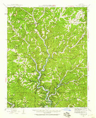 Thornfield Missouri Historical topographic map, 1:62500 scale, 15 X 15 Minute, Year 1943