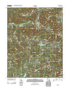 Tiff Missouri Historical topographic map, 1:24000 scale, 7.5 X 7.5 Minute, Year 2012