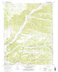 Tiff City Missouri Historical topographic map, 1:24000 scale, 7.5 X 7.5 Minute, Year 1965