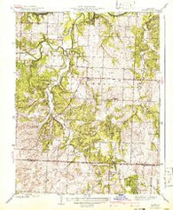 Tiffin Missouri Historical topographic map, 1:31680 scale, 7.5 X 7.5 Minute, Year 1937