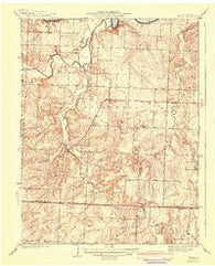 Tiffin Missouri Historical topographic map, 1:31680 scale, 7.5 X 7.5 Minute, Year 1941