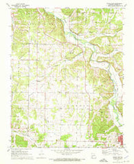 Tipton Ford Missouri Historical topographic map, 1:24000 scale, 7.5 X 7.5 Minute, Year 1972