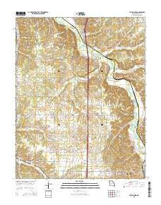 Tipton Ford Missouri Current topographic map, 1:24000 scale, 7.5 X 7.5 Minute, Year 2015
