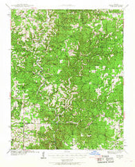 Topaz Missouri Historical topographic map, 1:62500 scale, 15 X 15 Minute, Year 1939