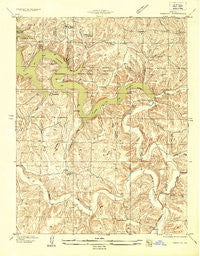 Toronto Missouri Historical topographic map, 1:24000 scale, 7.5 X 7.5 Minute, Year 1934
