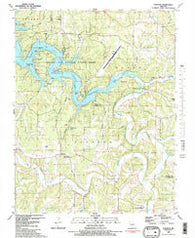 Toronto Missouri Historical topographic map, 1:24000 scale, 7.5 X 7.5 Minute, Year 1983