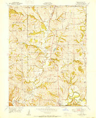 Tracy Missouri Historical topographic map, 1:24000 scale, 7.5 X 7.5 Minute, Year 1951