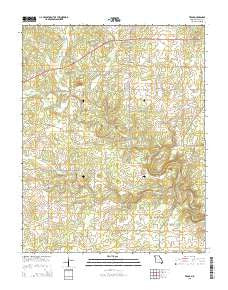 Trask Missouri Current topographic map, 1:24000 scale, 7.5 X 7.5 Minute, Year 2015