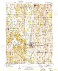 Trenton Missouri Historical topographic map, 1:62500 scale, 15 X 15 Minute, Year 1948