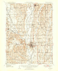 Trenton Missouri Historical topographic map, 1:62500 scale, 15 X 15 Minute, Year 1948