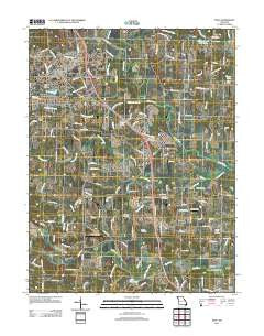 Troy Missouri Historical topographic map, 1:24000 scale, 7.5 X 7.5 Minute, Year 2012