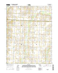 Tulip Missouri Current topographic map, 1:24000 scale, 7.5 X 7.5 Minute, Year 2014