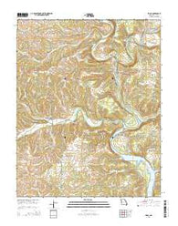 Udall Missouri Current topographic map, 1:24000 scale, 7.5 X 7.5 Minute, Year 2015