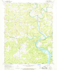 Udall Missouri Historical topographic map, 1:24000 scale, 7.5 X 7.5 Minute, Year 1968