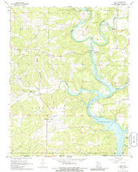 Udall Missouri Historical topographic map, 1:24000 scale, 7.5 X 7.5 Minute, Year 1968