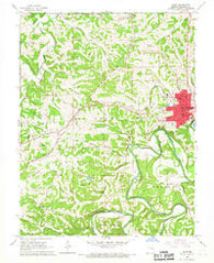Union Missouri Historical topographic map, 1:24000 scale, 7.5 X 7.5 Minute, Year 1966