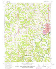 Union Missouri Historical topographic map, 1:24000 scale, 7.5 X 7.5 Minute, Year 1966