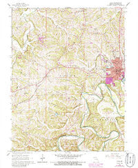 Union Missouri Historical topographic map, 1:24000 scale, 7.5 X 7.5 Minute, Year 1966