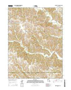 Unionville East Missouri Current topographic map, 1:24000 scale, 7.5 X 7.5 Minute, Year 2015