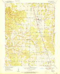 Urbana Missouri Historical topographic map, 1:24000 scale, 7.5 X 7.5 Minute, Year 1951