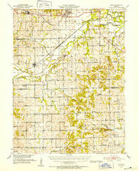 Utica Missouri Historical topographic map, 1:62500 scale, 15 X 15 Minute, Year 1951