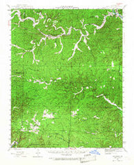 Van Buren Missouri Historical topographic map, 1:62500 scale, 15 X 15 Minute, Year 1944