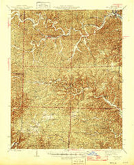 Van Buren Missouri Historical topographic map, 1:62500 scale, 15 X 15 Minute, Year 1946