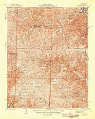 Van Buren Missouri Historical topographic map, 1:62500 scale, 15 X 15 Minute, Year 1946