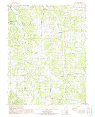 Van Cleve Missouri Historical topographic map, 1:24000 scale, 7.5 X 7.5 Minute, Year 1987