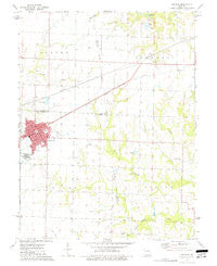 Vandalia Missouri Historical topographic map, 1:24000 scale, 7.5 X 7.5 Minute, Year 1973