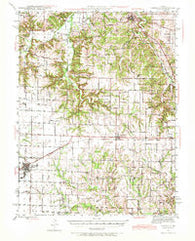 Vandalia Missouri Historical topographic map, 1:62500 scale, 15 X 15 Minute, Year 1943