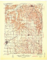 Vandalia Missouri Historical topographic map, 1:62500 scale, 15 X 15 Minute, Year 1945