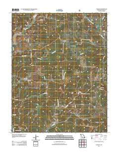 Vanzant Missouri Historical topographic map, 1:24000 scale, 7.5 X 7.5 Minute, Year 2012