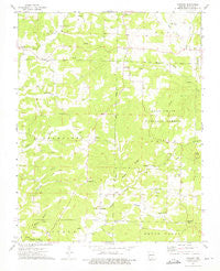 Vanzant Missouri Historical topographic map, 1:24000 scale, 7.5 X 7.5 Minute, Year 1973
