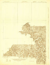 Versailles No 4 Missouri Historical topographic map, 1:48000 scale, 15 X 15 Minute, Year 1932