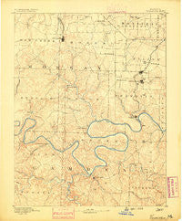 Versailles Missouri Historical topographic map, 1:125000 scale, 30 X 30 Minute, Year 1888